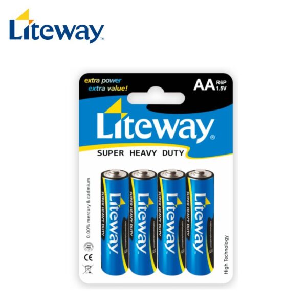 AA R6P 1.5V Carbon Zinc Battery - Liteway