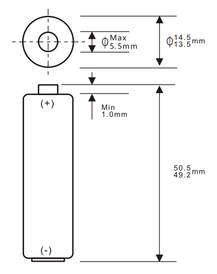 Structure Diagram-Alkaline Battery AA