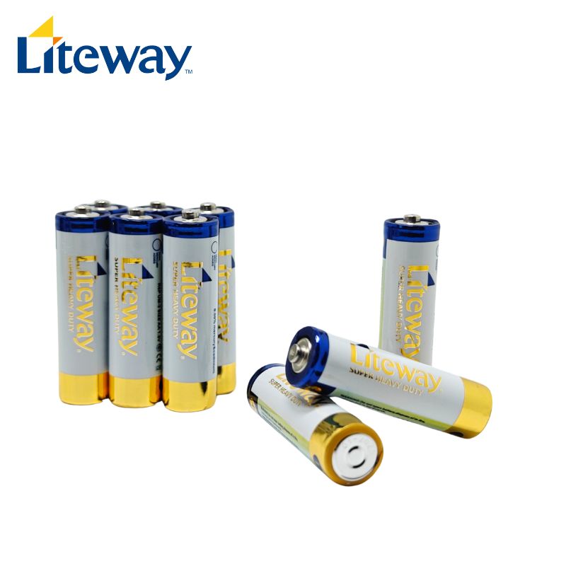 Liteway AA R6P 1.5V Carbon Zinc Battery with Foil Jacket (3)