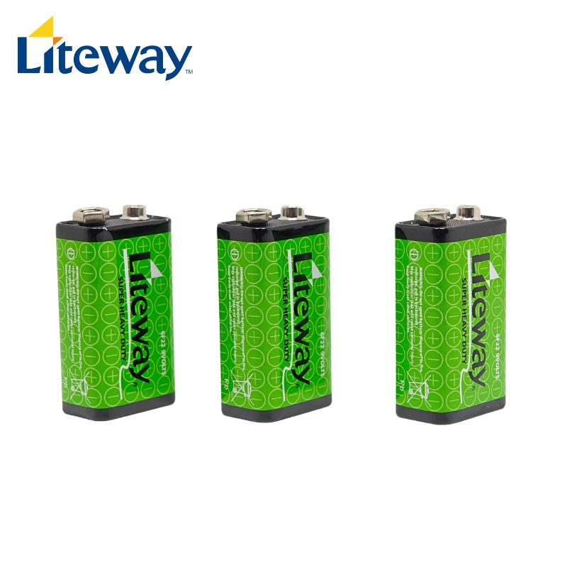 Liteway Green 6F22 9V Carbon Zinc Battery