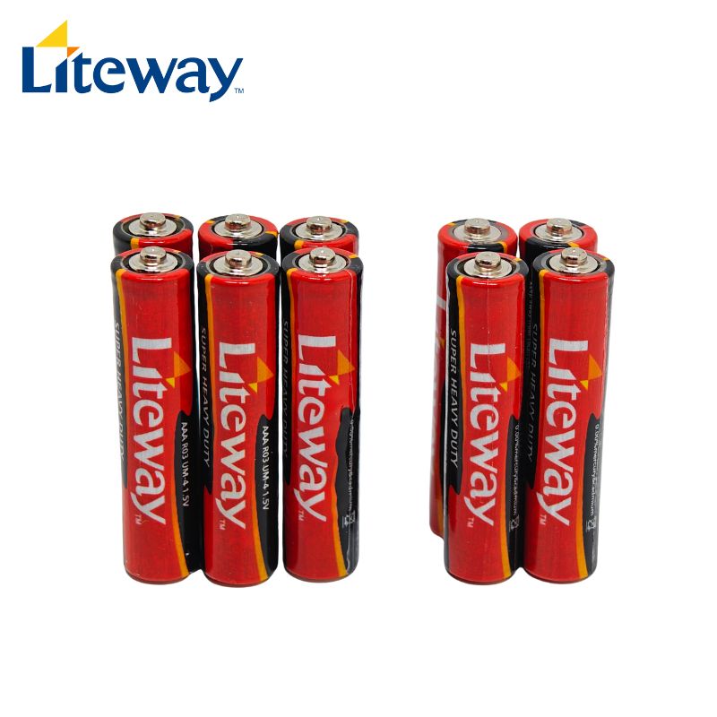 Liteway Red AAA R03 1.5V Carbon Zinc Battery